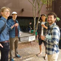 SEFS End of Year Group Students outside Bloedel