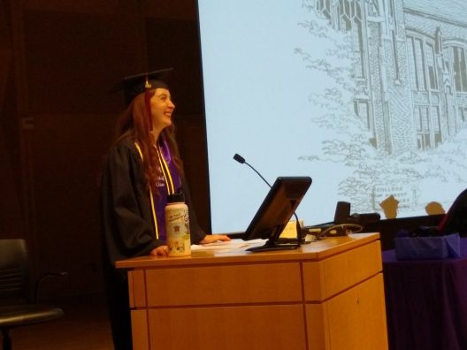 Katherine Good speaks at SEFS graduation
