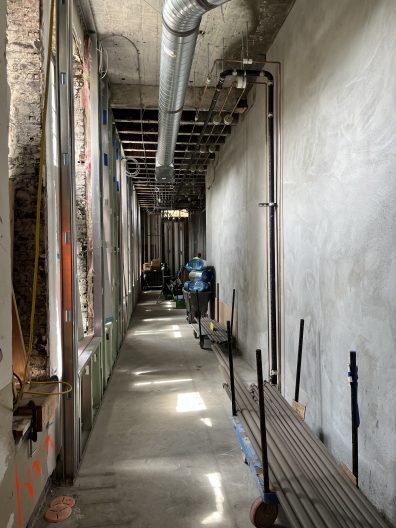 Anderson Hall undergoing construction at the University of Washington