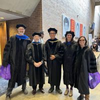 SEFS faculty members from left to right: Josh Lawler, Patrick Tobin, Soo-Hyung Kim, Julie Larson and Laura Prugh